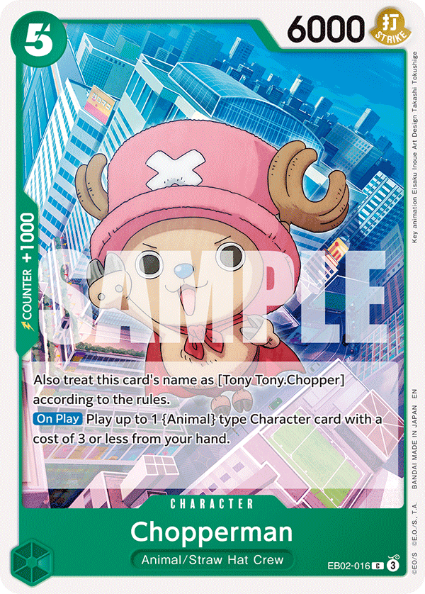Chopperman EB02-016 - Extra Booster: Anime 25th Collection EB02 kart görseli