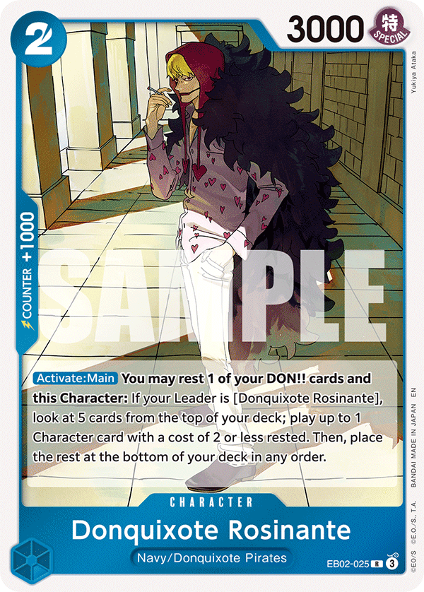 Donquixote Rosinante EB02-025 - Extra Booster: Anime 25th Collection EB02 kart görseli