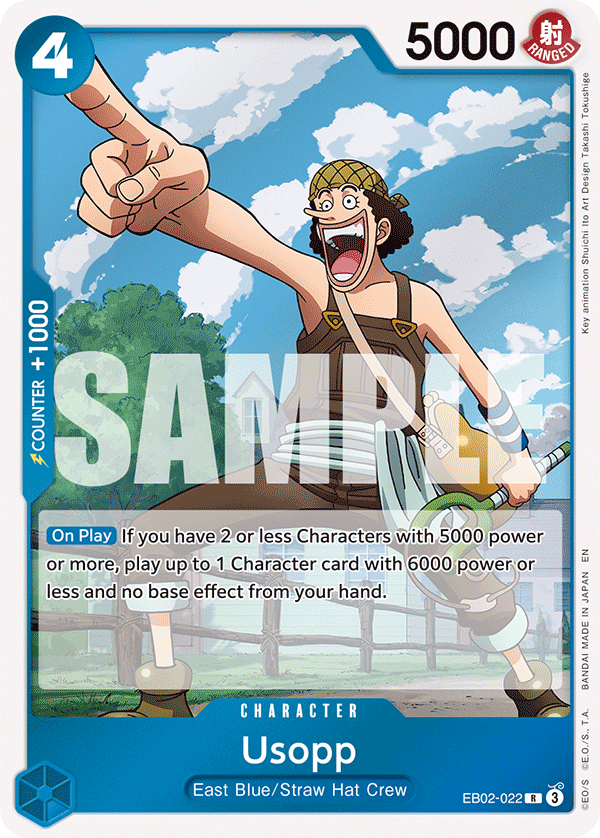 Usopp EB02-022 - Extra Booster: Anime 25th Collection EB02 kart görseli