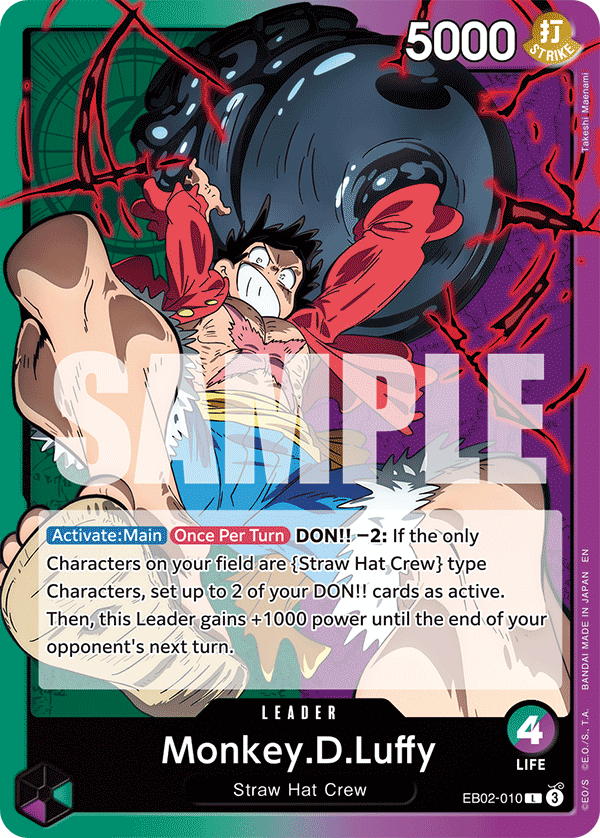 Monkey.D.Luffy (010) EB02-010 - Extra Booster: Anime 25th Collection EB02 kart görseli