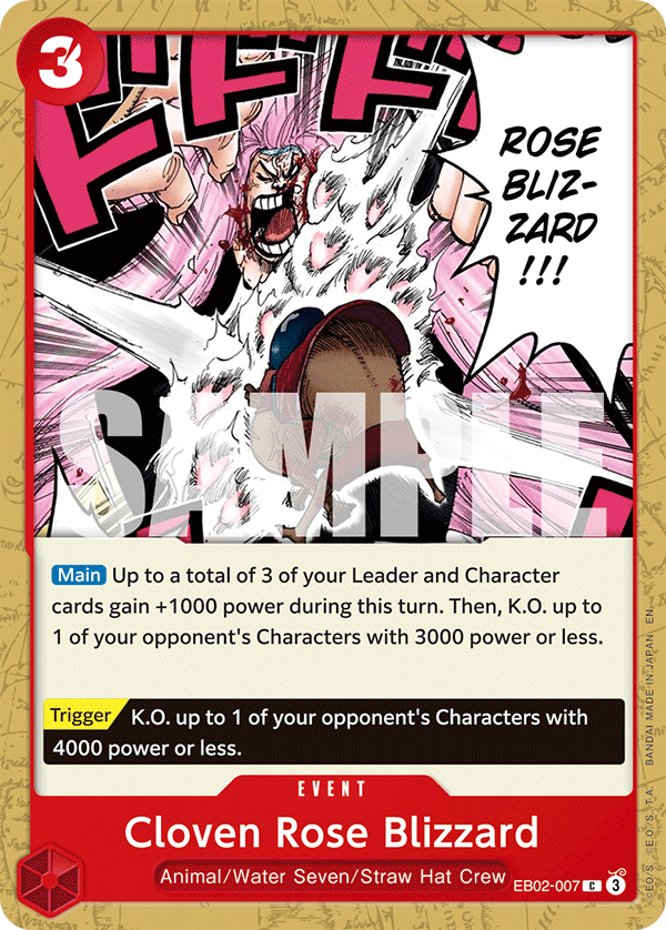Cloven Rose Blizzard EB02-007 - Extra Booster: Anime 25th Collection EB02 kart görseli