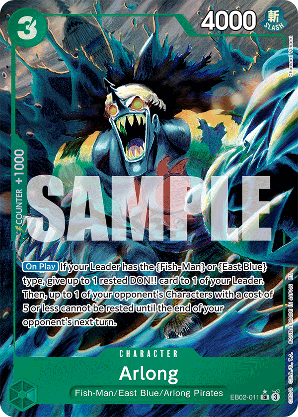 Arlong (Alternate Art) EB02-011 - Extra Booster: Anime 25th Collection EB02 kart görseli