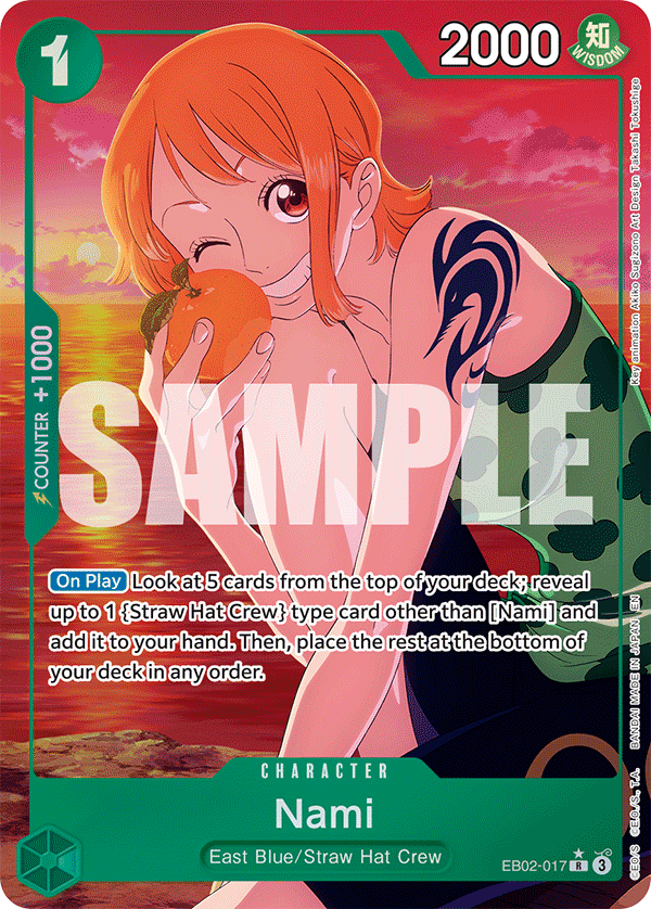 Nami (Alternate Art) EB02-017 - Extra Booster: Anime 25th Collection EB02 kart görseli