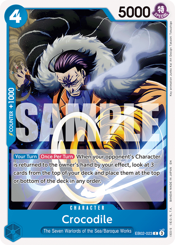Crocodile EB02-023 - Extra Booster: Anime 25th Collection EB02 kart görseli
