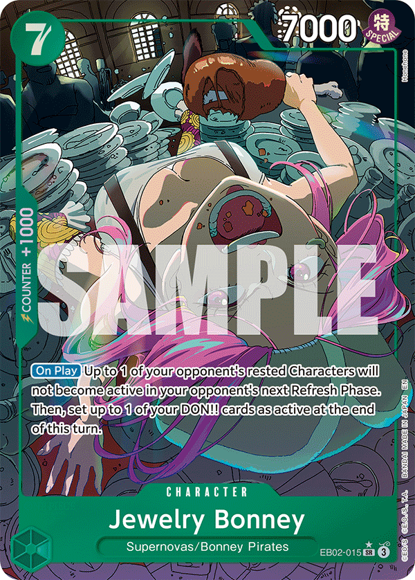 Jewelry Bonney (Alternate Art) EB02-015 - Extra Booster: Anime 25th Collection EB02 kart görseli