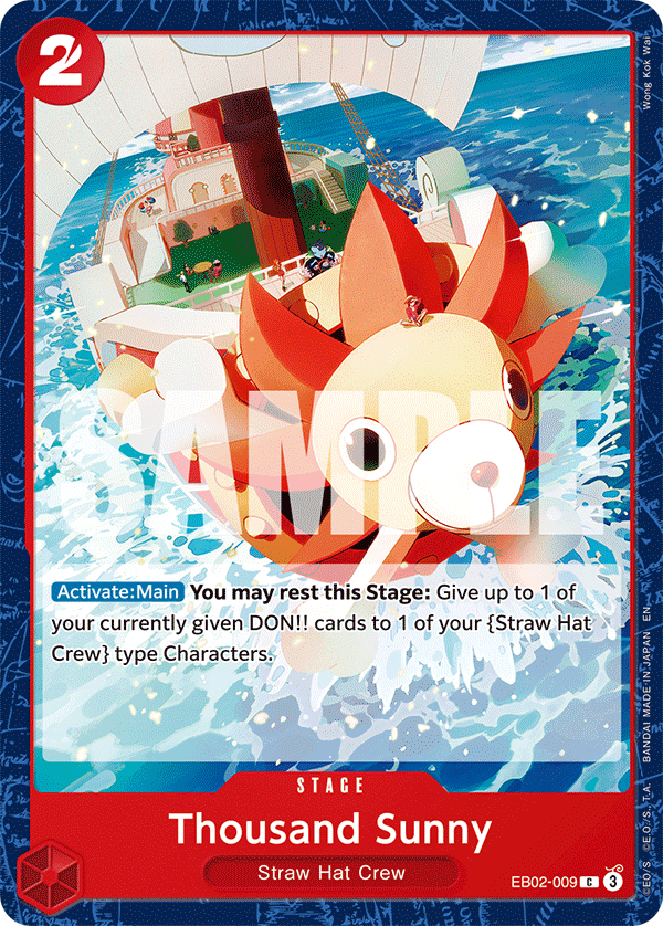 Thousand Sunny EB02-009 - Extra Booster: Anime 25th Collection EB02 kart görseli