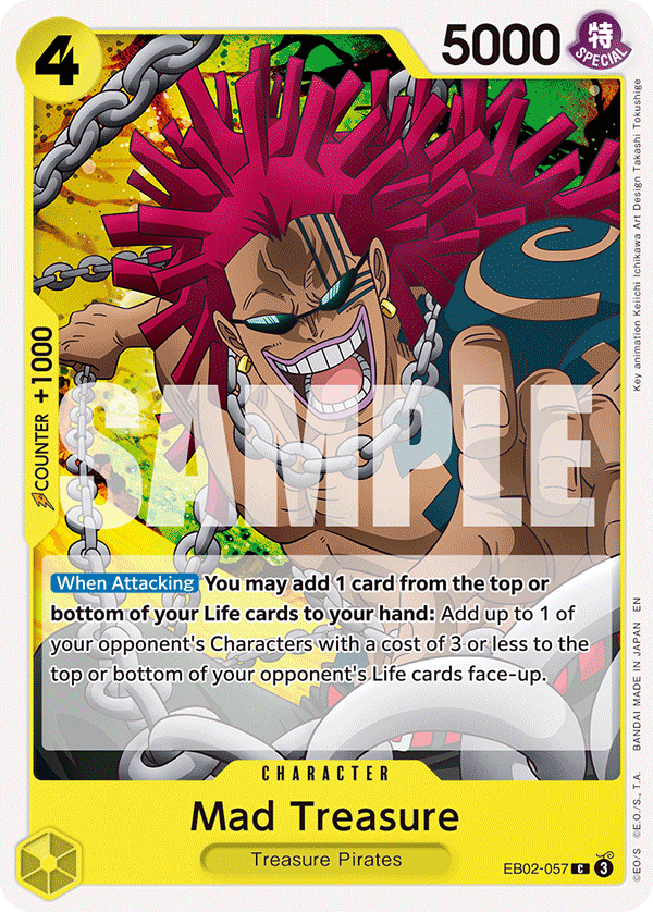 Mad Treasure EB02-057 - Extra Booster: Anime 25th Collection EB02 kart görseli