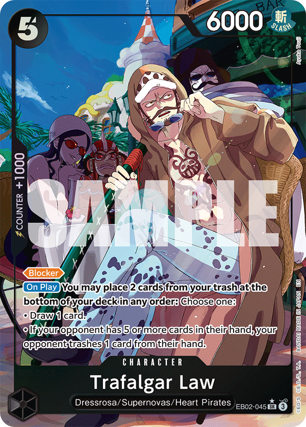 Trafalgar Law (Alternate Art) EB02-045 - Extra Booster: Anime 25th Collection EB02 kart görseli