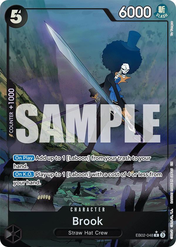 Brook (Alternate Art) EB02-048 - Extra Booster: Anime 25th Collection EB02 kart görseli