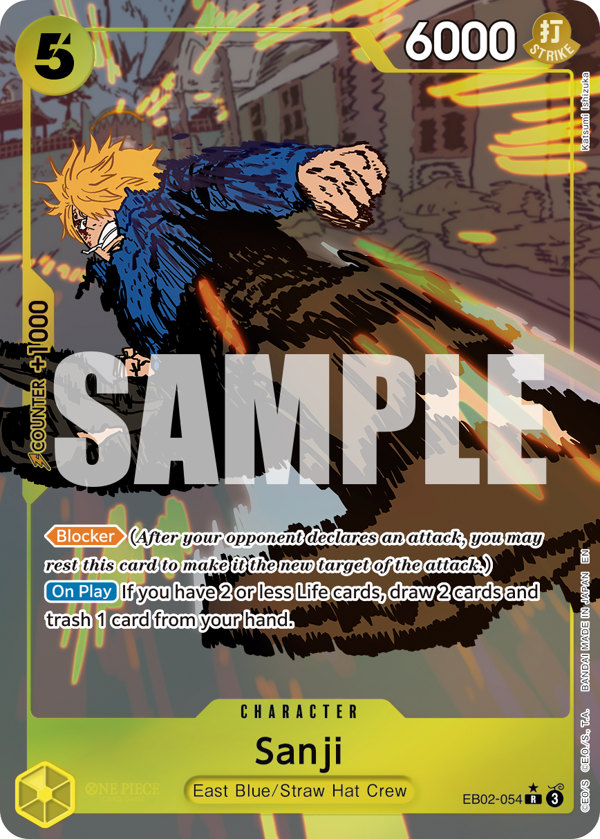 Sanji (Alternate Art) EB02-054 - Extra Booster: Anime 25th Collection EB02 kart görseli