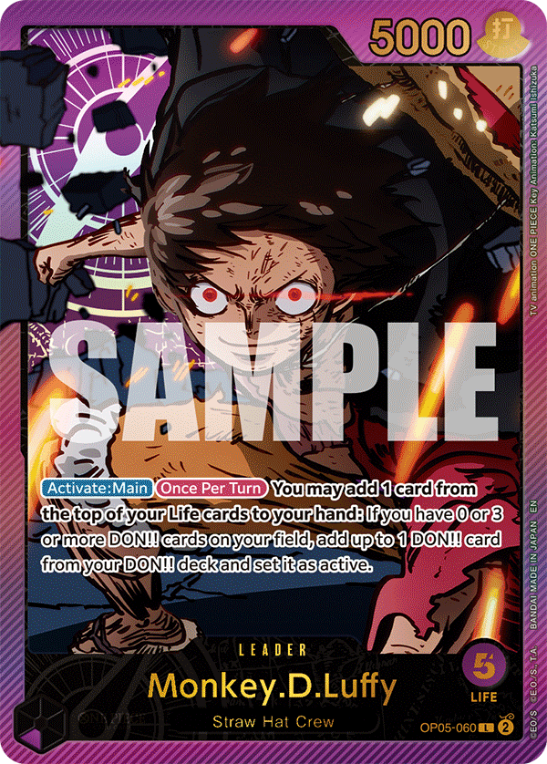 Monkey.D.Luffy (SPR) OP05-060 - Extra Booster: Anime 25th Collection EB02 kart görseli