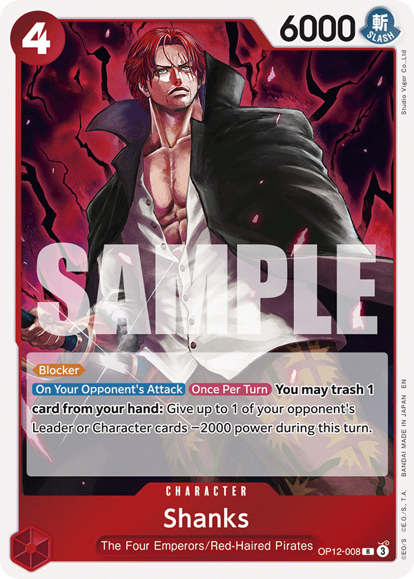 Shanks (008) OP12-008 - Legacy of the Master OP12 kart görseli