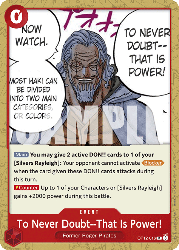 To Never Doubt--That Is Power! OP12-016 - Legacy of the Master OP12 kart görseli