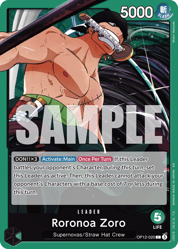 Roronoa Zoro (020) OP12-020 - Legacy of the Master OP12 kart görseli