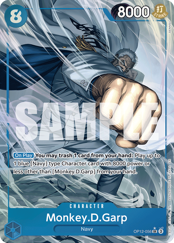 Monkey.D.Garp (Alternate Art) OP12-056 - Legacy of the Master OP12 kart görseli