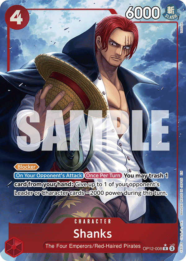 Shanks (008) (Alternate Art) OP12-008 - Legacy of the Master OP12 kart görseli