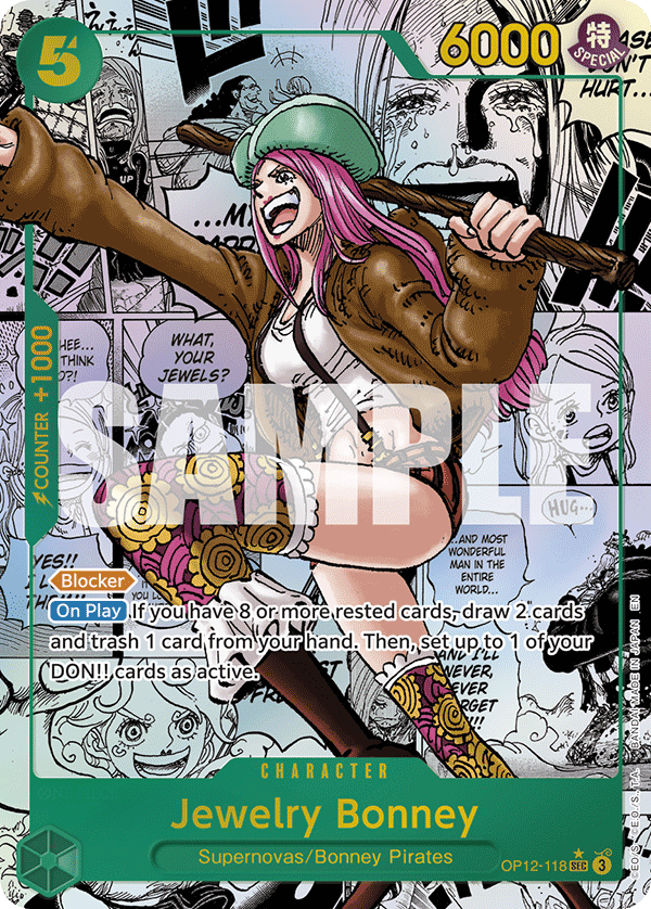Jewelry Bonney (118) (Alternate Art) OP12-118 - Legacy of the Master OP12 kart görseli