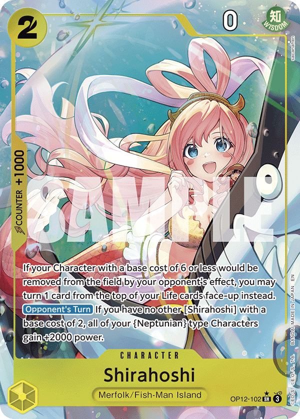 Shirahoshi (Alternate Art) OP12-102 - Legacy of the Master OP12 kart görseli