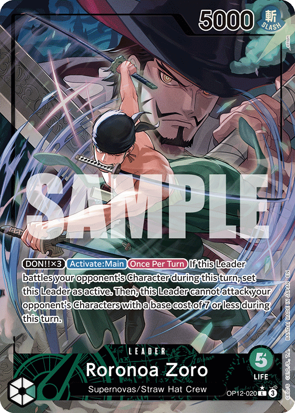 Roronoa Zoro (020) (Alternate Art) OP12-020 - Legacy of the Master OP12 kart görseli