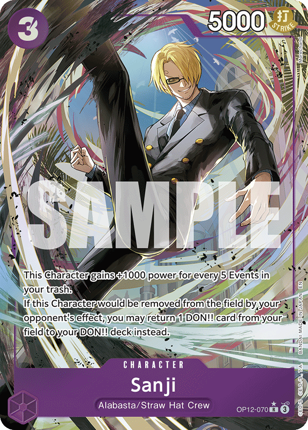 Sanji (070) (Alternate Art) OP12-070 - Legacy of the Master OP12 kart görseli