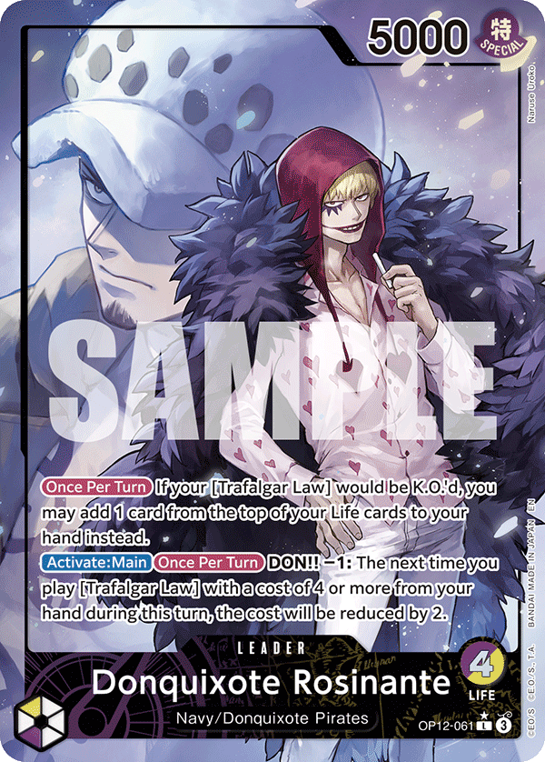 Donquixote Rosinante (061) (Alternate Art) OP12-061 - Legacy of the Master OP12 kart görseli