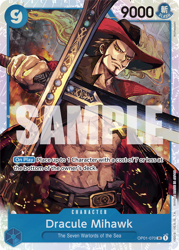 Dracule Mihawk (OP01-070) (Reprint) OP01-070 - Premium Booster PRB01 kart görseli