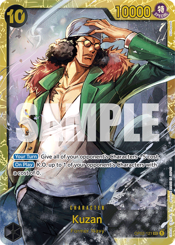 Kuzan (OP02-121) (Reprint) OP02-121 - Premium Booster PRB01 kart görseli