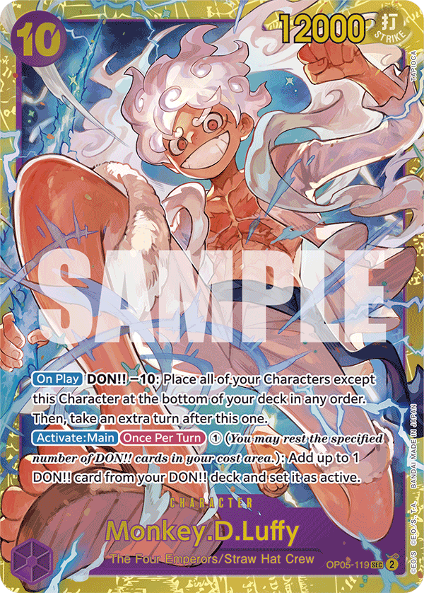 Monkey.D.Luffy (OP05-119) (Reprint) OP05-119 - Premium Booster PRB01 kart görseli