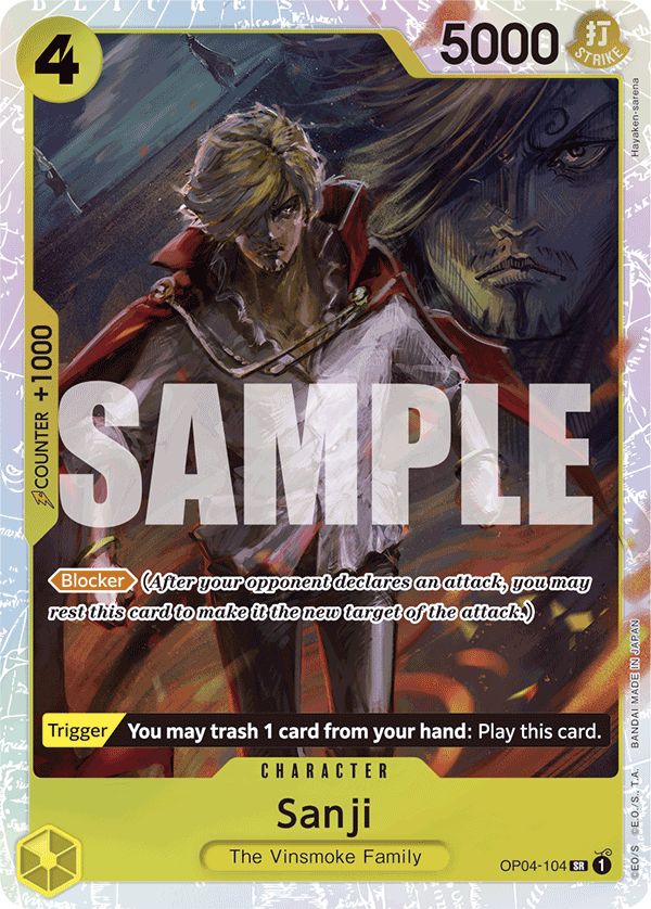 Sanji (Reprint) OP04-104 - Premium Booster PRB01 kart görseli