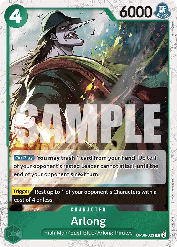 Arlong (Jolly Roger Foil) OP06-023 - Premium Booster PRB01 kart görseli