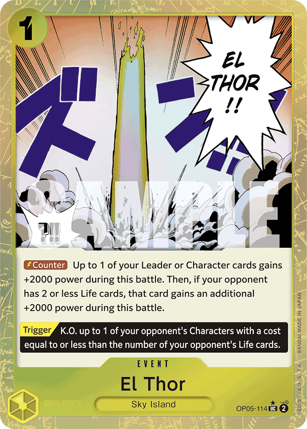 El Thor (Jolly Roger Foil) OP05-114 - Premium Booster PRB01 kart görseli