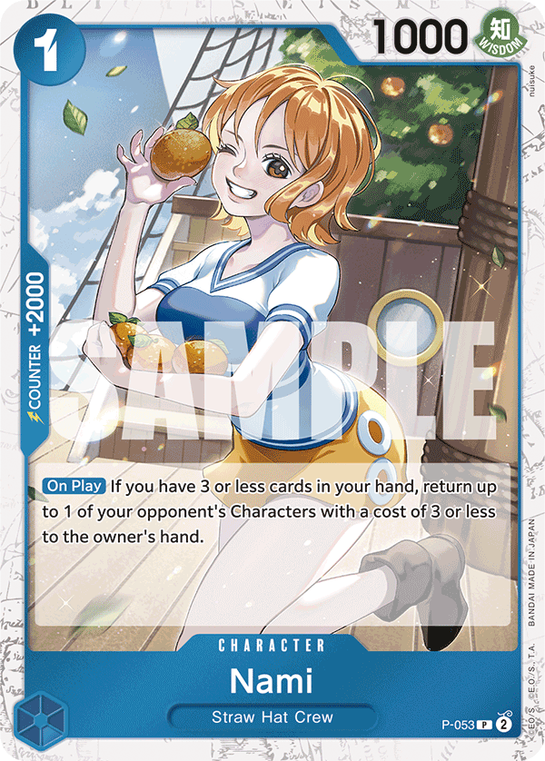 Nami (P-053) (Full Art) P-053 - Premium Booster PRB01 kart görseli