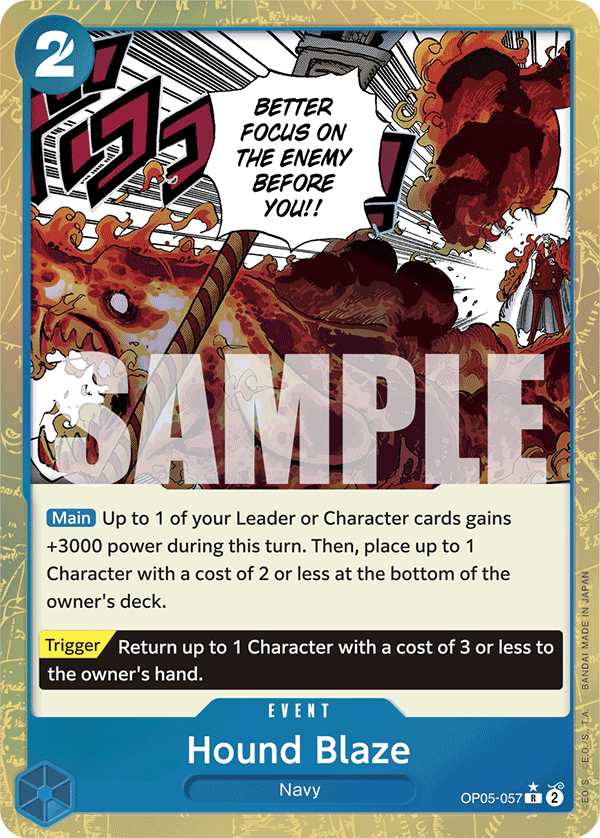 Hound Blaze (Jolly Roger Foil) OP05-057 - Premium Booster PRB01 kart görseli