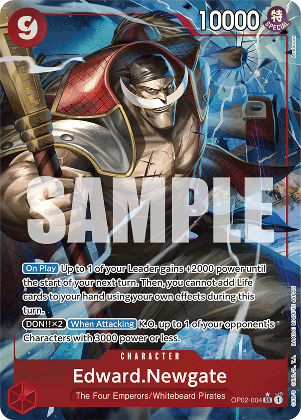 Edward.Newgate (OP02-004) (Alternate Art) OP02-004 - Premium Booster PRB01 kart görseli