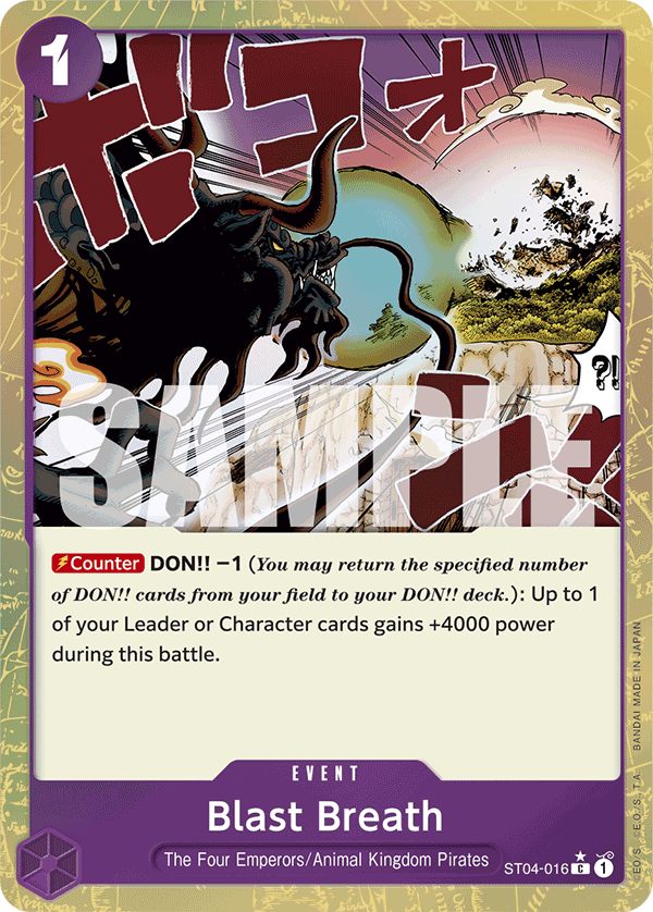 Blast Breath (Jolly Roger Foil) ST04-016 - Premium Booster PRB01 kart görseli