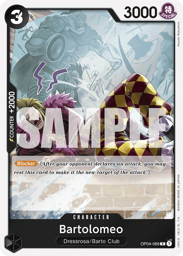 Bartolomeo (OP04-089) (Reprint) OP04-089 - Premium Booster PRB01 kart görseli