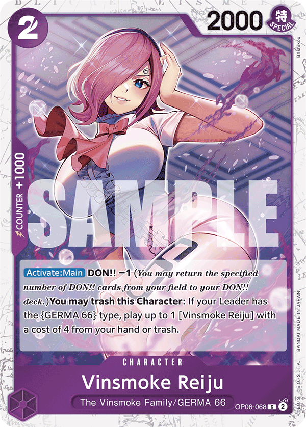 Vinsmoke Reiju (OP06-068) (Jolly Roger Foil) OP06-068 - Premium Booster PRB01 kart görseli