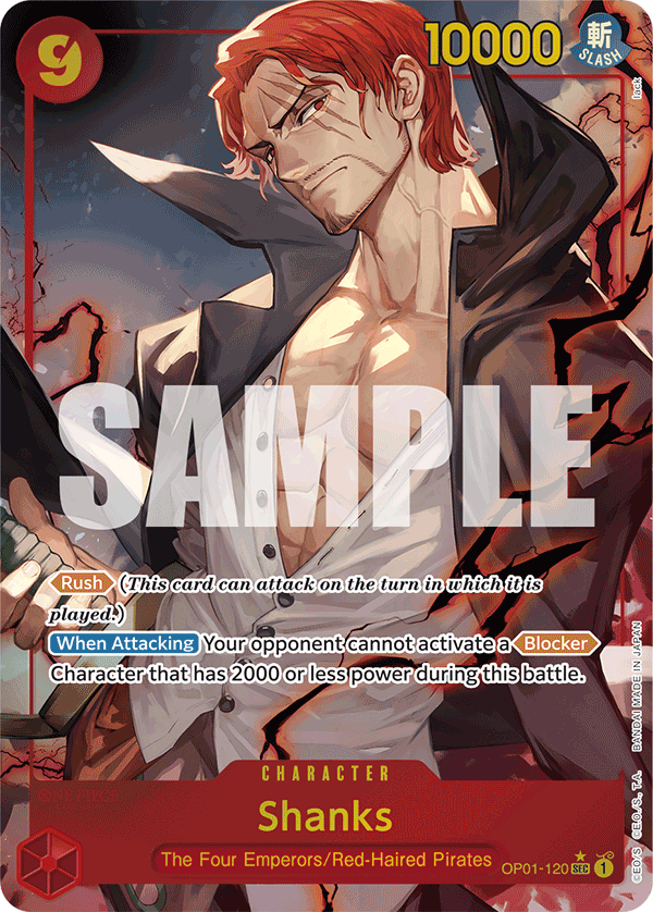 Shanks (OP01-120) (Alternate Art) OP01-120 - Premium Booster PRB01 kart görseli