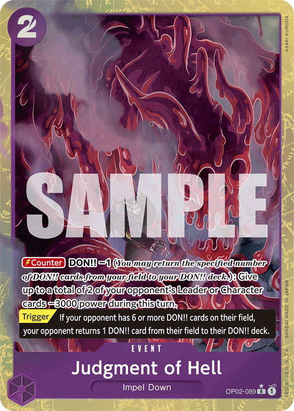 Judgment of Hell (Alternate Art) OP02-089 - Premium Booster PRB01 kart görseli