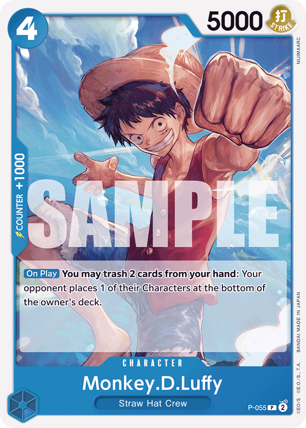 Monkey.D.Luffy (P-055) (Reprint) P-055 - Premium Booster PRB01 kart görseli