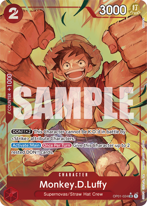 Monkey.D.Luffy (OP01-024) (Alternate Art) kart görseli