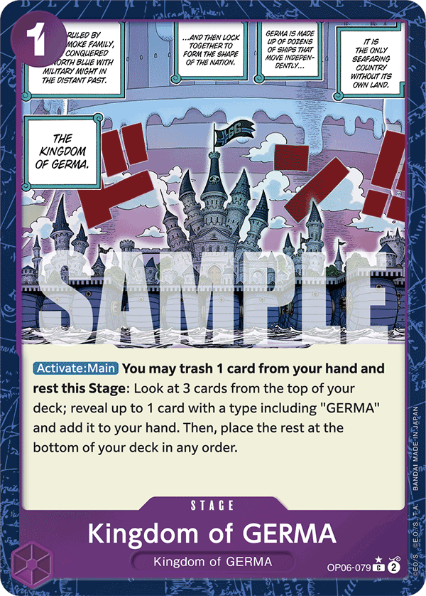 Kingdom of GERMA (Jolly Roger Foil) OP06-079 - Premium Booster PRB01 kart görseli