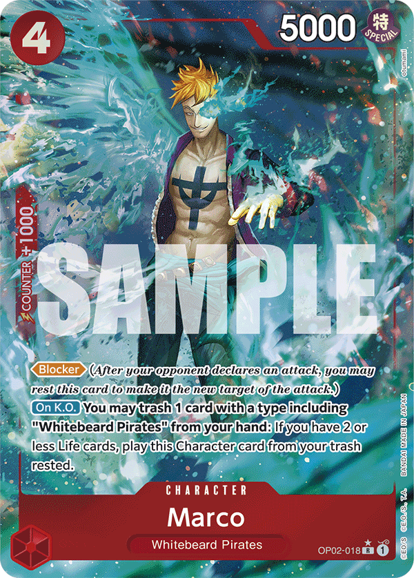 Marco (Alternate Art) OP02-018 - Premium Booster PRB01 kart görseli