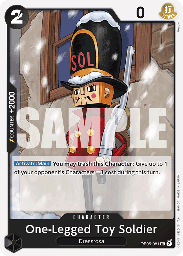 One-Legged Toy Soldier (Reprint) OP05-081 - Premium Booster PRB01 kart görseli