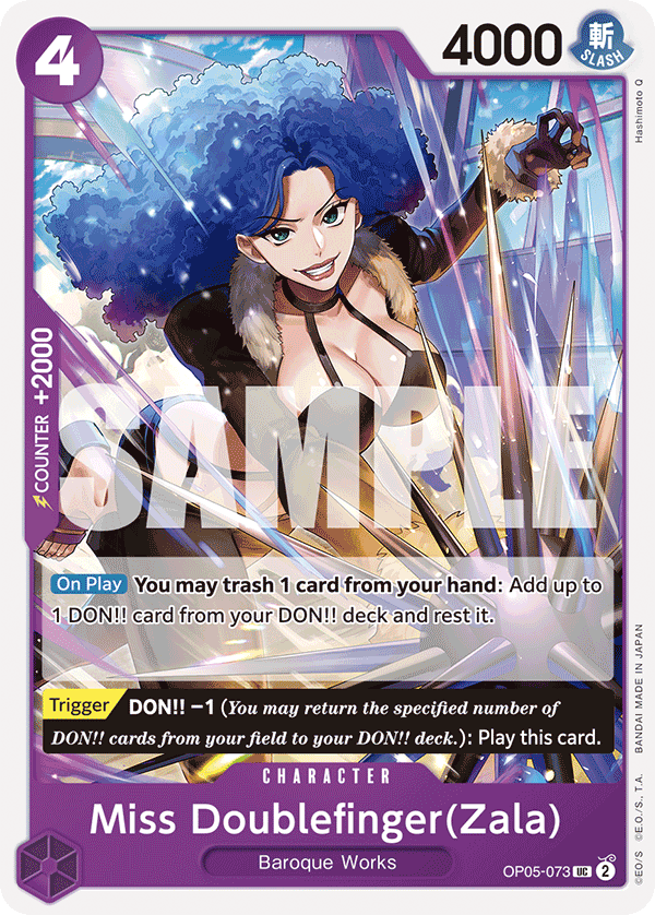 Miss Doublefinger(Zala) (Reprint) OP05-073 - Premium Booster PRB01 kart görseli