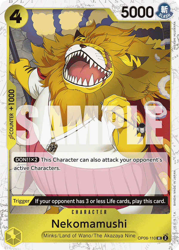 Nekomamushi (Jolly Roger Foil) OP06-110 - Premium Booster PRB01 kart görseli