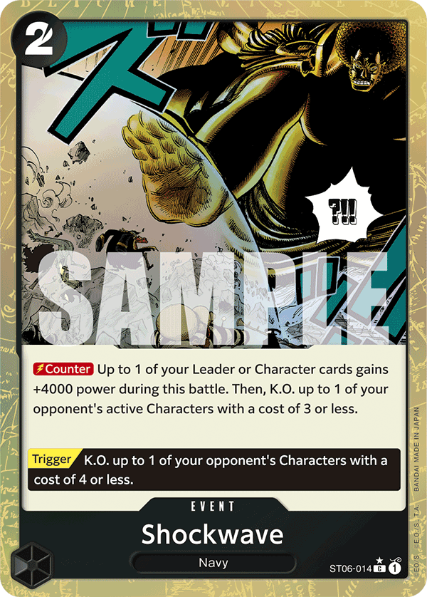 Shockwave (Jolly Roger Foil) ST06-014 - Premium Booster PRB01 kart görseli