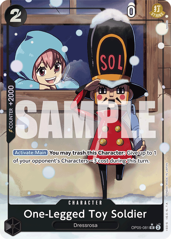 One-Legged Toy Soldier (Full Art) OP05-081 - Premium Booster PRB01 kart görseli