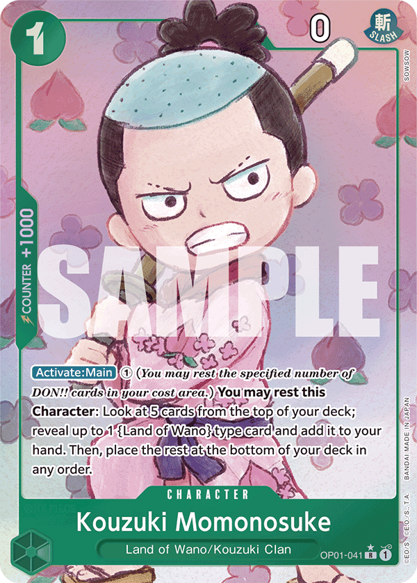 Kouzuki Momonosuke (Alternate Art) OP01-041 - Premium Booster PRB01 kart görseli