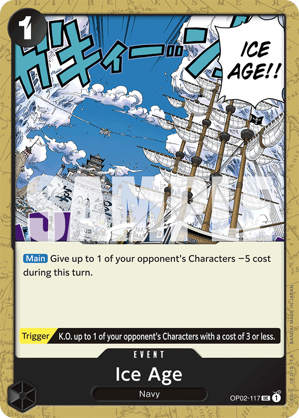 Ice Age (Textured Foil) OP02-117 - Premium Booster PRB01 kart görseli